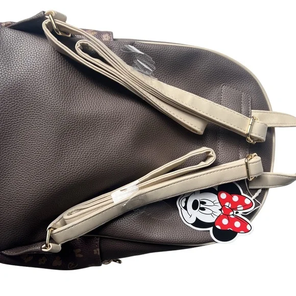 Disney x Primark Minnie Mouse Brown Monogram Backpack – NWT / Limited Edition - Picture 8 of 11